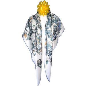 NEW Genuine 100% Mulberry Silk Double Sided Scarf 42"x42" Square Shawl 57991